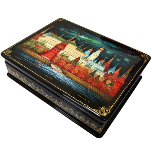 Casket "Moscow" with 4 caskets, Palekh